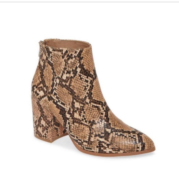 Steve Madden Snakeskin Ankle Booties - Picture 3 of 10